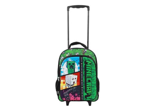 MOCHILA ESCOLAR C/RUEDA 16" EVA MINECRAFT